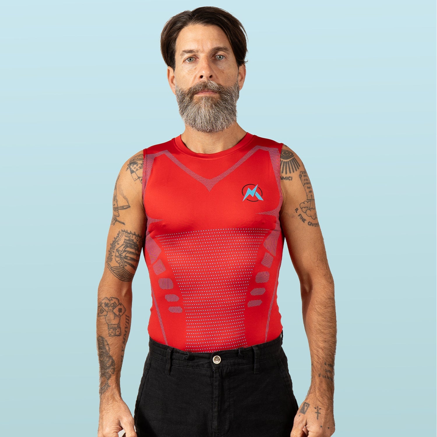 VestElite Red (Limited Edition) compression shirt front view